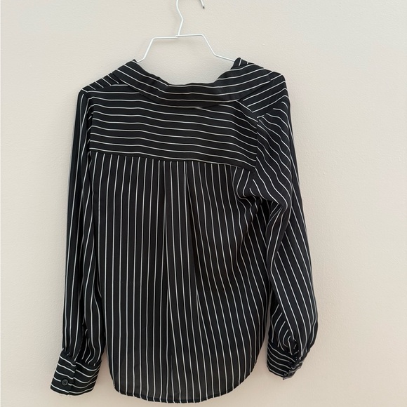 Black and White Striped Women's Top - Picture 2 of 2